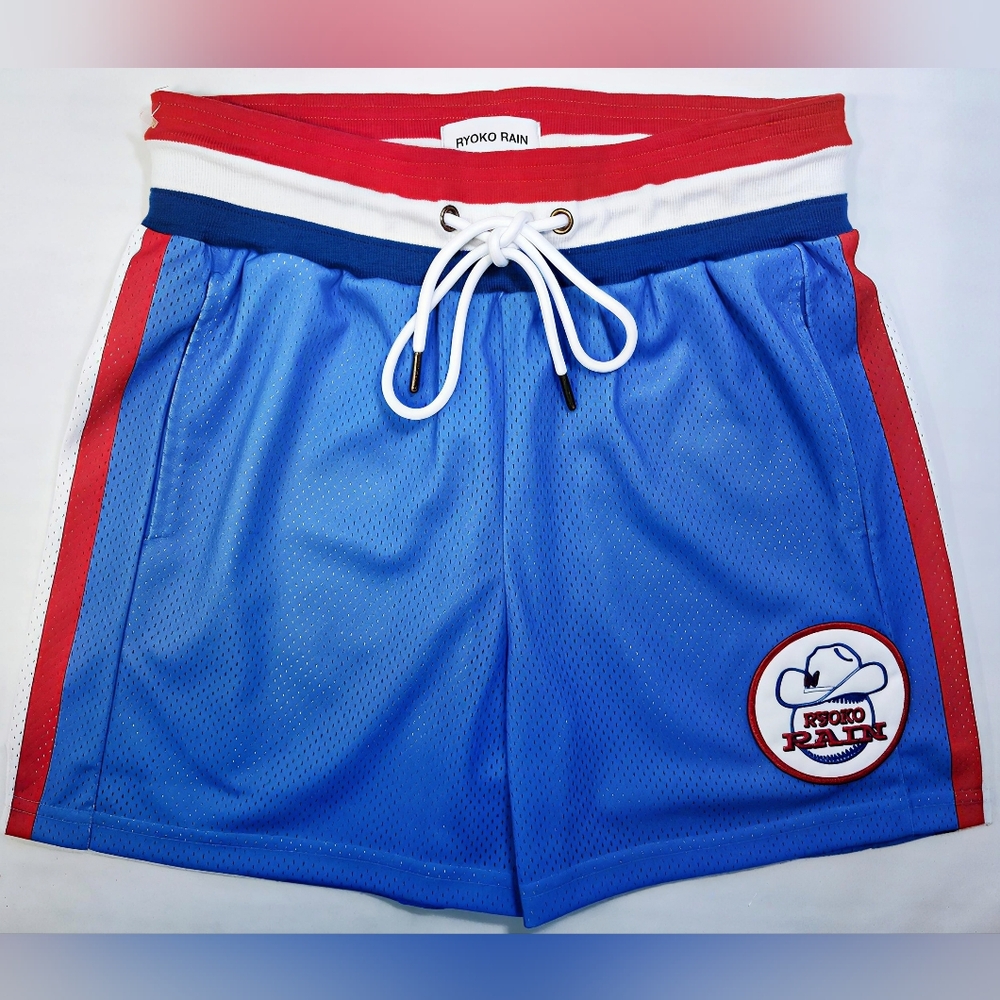 Ryoko Rain Butterfly Cowboy Mesh Shorts Mens Large AL Fits XL Texas Rangers
